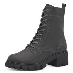 Damen Stiefelette mit Schnrürung und Reißverschluss