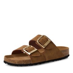 Damen Pantolette mit goldenen Schließen