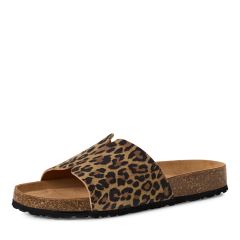 Damen Pantolette mit Leoparden-Muster