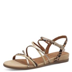 Damen Sandale mit Leoparden-Muster