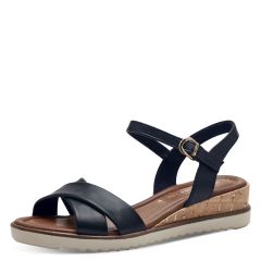 Damen Sandalette mit Kork-Plateau