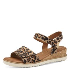 Damen Sandalette mit Leopardenmuster