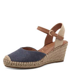 Damen Sandalette in Jeans-Optik