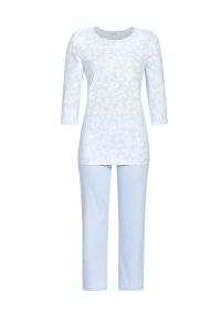 Damen Pyjama mit Blumendessin