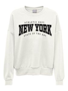 Damen Sweatshirt ONLLIZZI REG SWT White