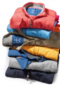 Herren Strickjacke mit Reißverschluss