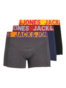 Herren Boxershorts JACCRAZY SOLID TRUNKS 3 PACK NOOS