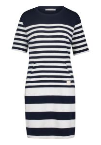 Sweatkleid mit Streifenmuster