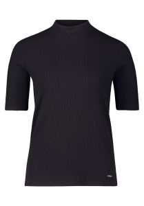 Damen Basic Shirt mit Stehkragen