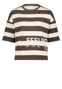 Damen Sweatpullover mit Streifen