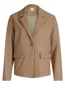 Damen Blazer aus Lederimitat