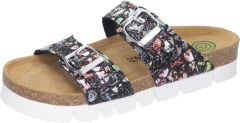 Damen Pantoletten mit buntem Muster