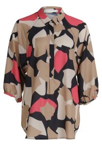 Damen Schlupfbluse mit grafischem Muster