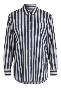 Damen Longbluse mit Knopfleiste
