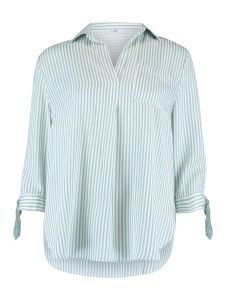 Damen Bluse V-Ausschnitt Ikhaki stripe Belina