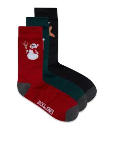 Herren Socken mit Weihnachtsmotiv im 3er Pack