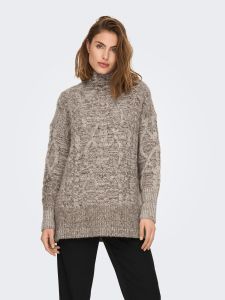 Damen Stricpullover ONLY ONLSAGE L/S STAND NECK PULL CC KNT